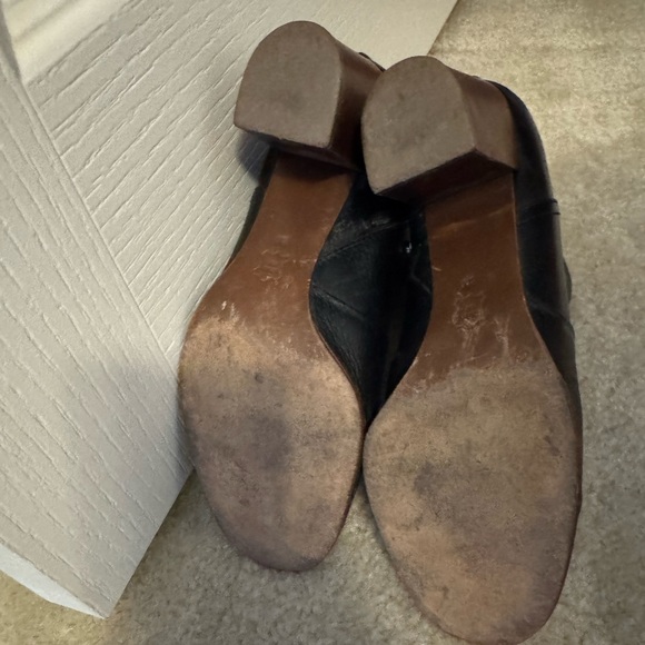 Black Leather Tory Burch Ankle Boots - Picture 6 of 7